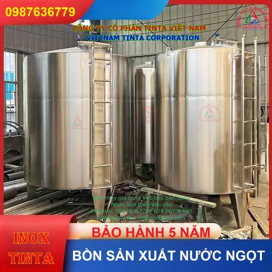 Sản phẩm TINTA đảm bảo độ an toàn tuyệt đối cho mọi loại chất lỏng. Bồn inox TINTA được kiểm định chất lượng chặt chẽ trước khi đến tay khách hàng.