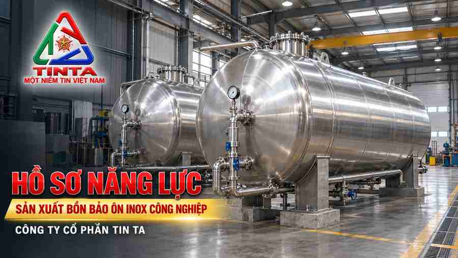 Màu Áo Mới, Diện Mạo Mới – Đội ngũ INOX TINTA chuyên nghiệp hóa từng công đoạn chế tạo bồn inox 304 chứa đựng công nghiệp, chú trọng độ bền và hoàn thiện.