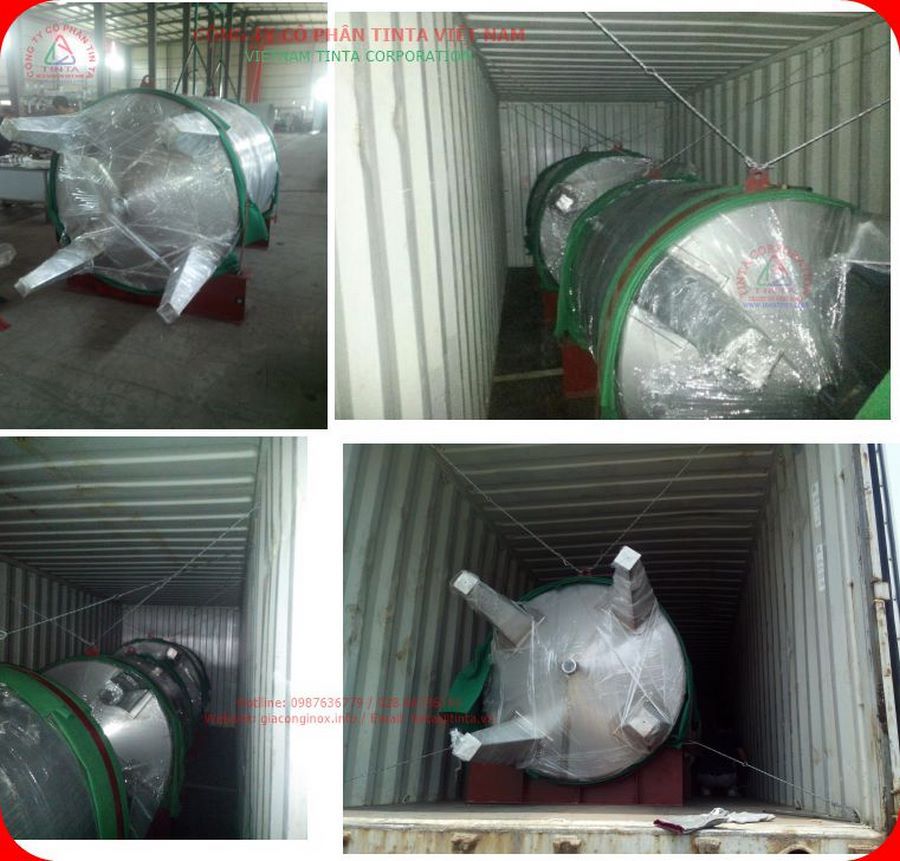 Tinta gia công inox theo yêu cầu, bồn inox khuấy trộn, bồn inox 304, 316 đựng hóa chất, thực phẩm. Liên hệ ngay để đặt hàng!