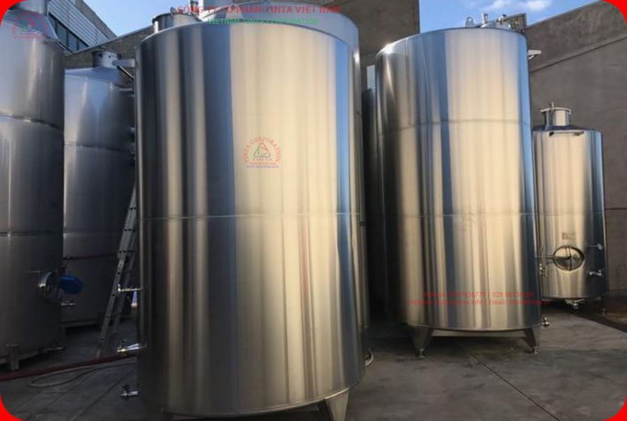 Tinta gia công bồn inox khuấy trộn, bồn inox chứa thực phẩm, hóa chất, dược phẩm, rượu bia cho các ngành công nghiệp chuyên nghiệp tại TP.HCM.