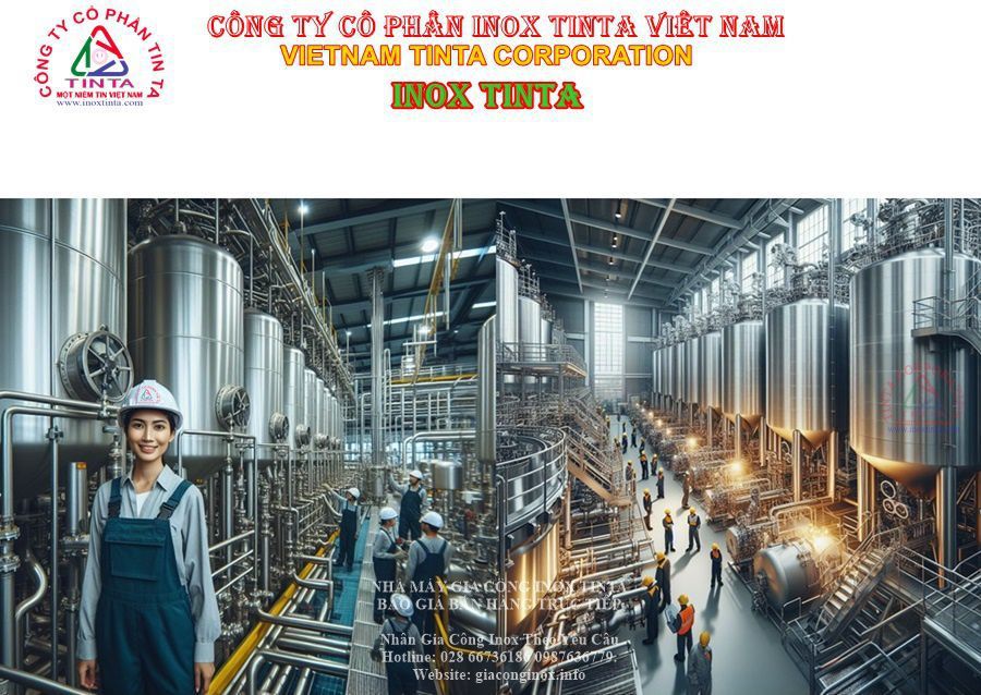 Xưởng gia công hàn inox giá rẻ tay nghề thợ hàn inox giỏi hàn bồn công nghiệp và nhận đánh bóng inox tấm ống cuộn và nhận gia công inox theo yêu cầu