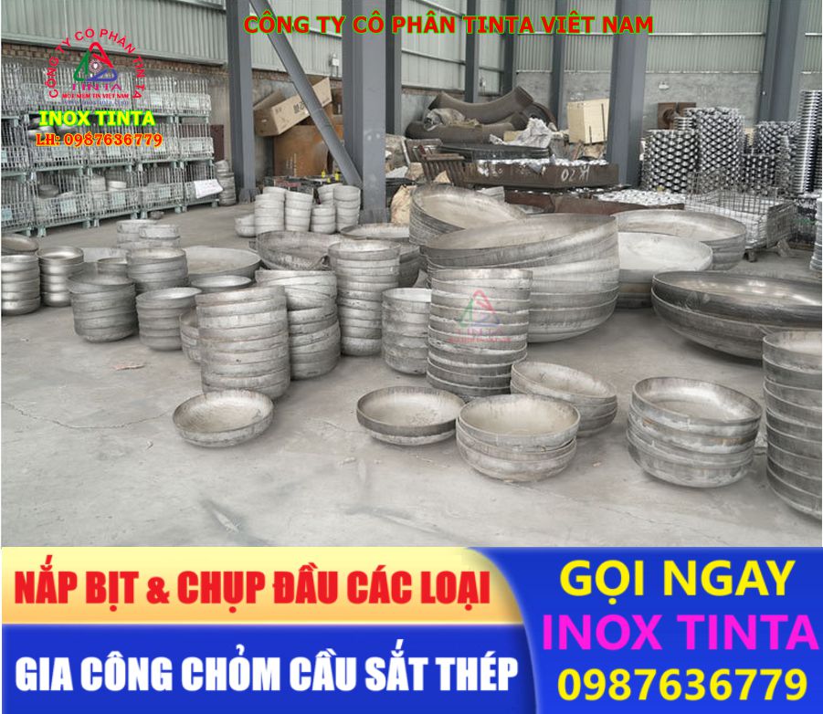 Xưởng gia công Tinta tạo ra nắp chụp inox và nút bịt đầu ống trang trí lan can cầu thang bền bỉ, phù hợp với các yêu cầu thẩm mỹ và kỹ thuật.