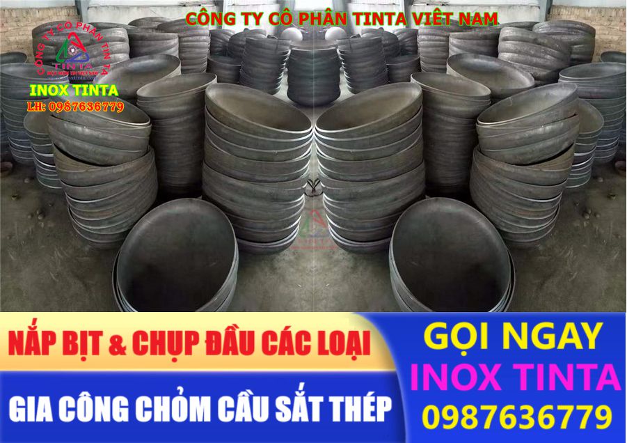 Inox TinTa chuyên nắp chụp inox bịt đầu ống, phù hợp mọi ứng dụng: từ lan can cầu thang đến bồn bể công nghiệp. Nhận thiết kế riêng theo yêu cầu.