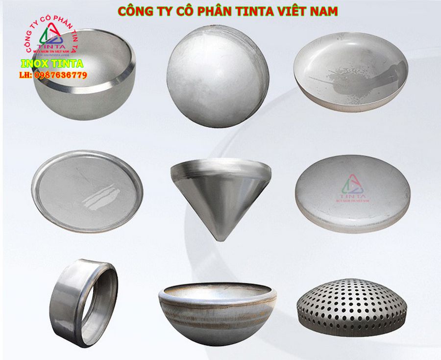 Nắp chụp inox bền đẹp, giá rẻ tại xưởng TinTa. Đáp ứng mọi yêu cầu: lan can, cầu thang, chụp đầu ống, bịt đầu bình bồn. Liên hệ ngay để đặt hàng!