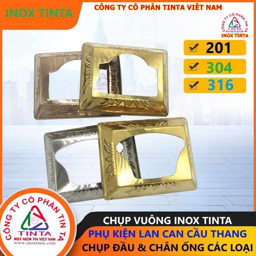 Chuyên nắp chụp inox lan can cầu thang, cột cờ, bịt đầu ống. TinTa gia công theo yêu cầu, giá rẻ, chất lượng vượt trội, bền lâu theo thời gian.
