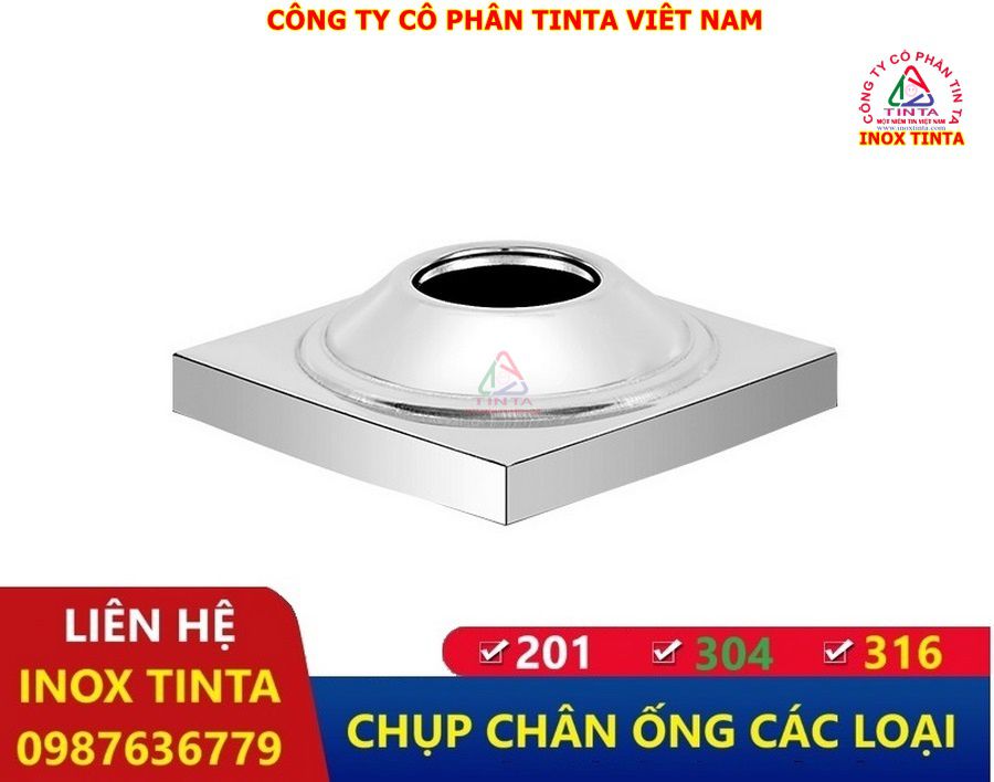 Tăng thẩm mỹ và độ bền với nắp chụp inox bịt đầu ống từ TinTa. Gia công mọi loại ống inox, sắt thép, giá cạnh tranh, giao hàng nhanh chóng, tận nơi.