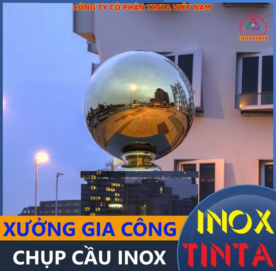 Inox TinTa chuyên gia công nắp chụp inox cho lan can, cầu thang, cột cờ, bồn bình, bịt đầu ống chuẩn đẹp, bền vững, giá cực rẻ tại xưởng.