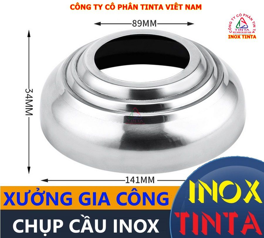 TinTa chuyên nắp chụp inox bịt đầu ống sắt thép cho lan can cầu thang, chụp đầu bồn. Đảm bảo chất lượng, giá cạnh tranh, giao nhanh toàn quốc.