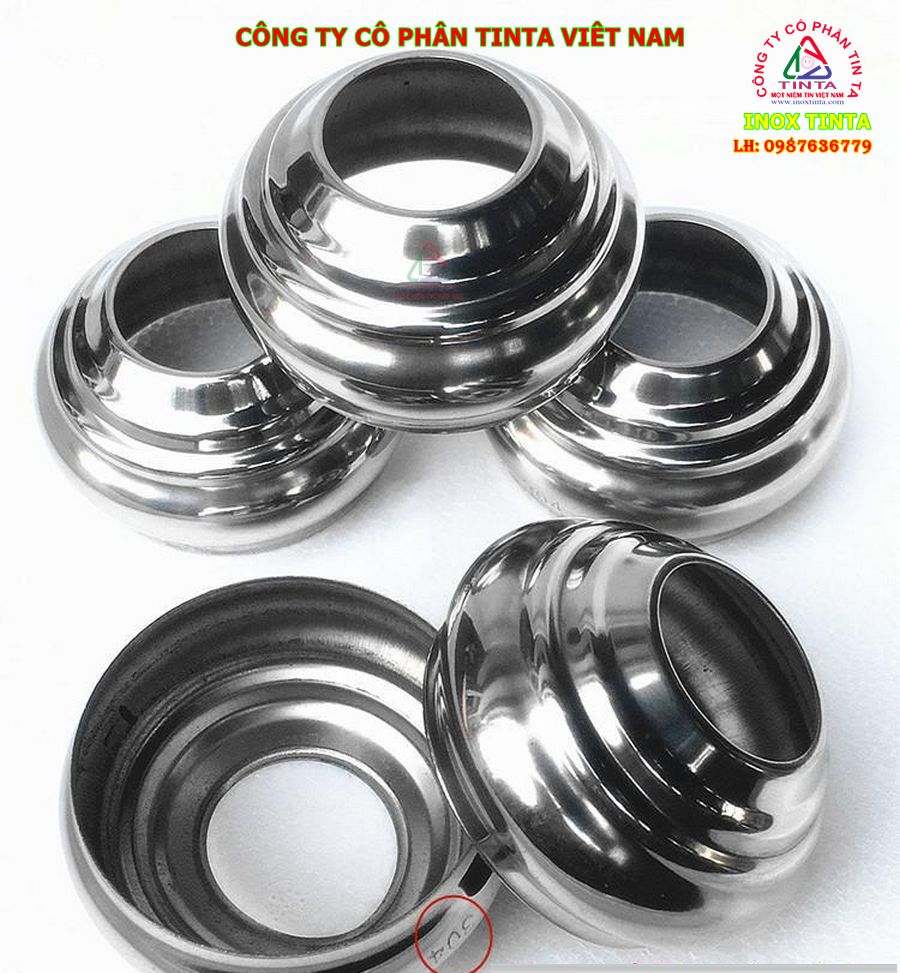 TinTa gia công nắp chụp inox giá tốt, chất lượng cao. Phù hợp mọi ứng dụng từ lan can, cầu thang đến bịt đầu bình bồn. Liên hệ ngay!