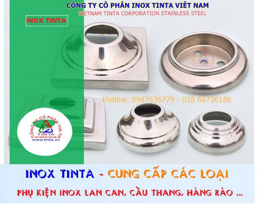 Tinta – thương hiệu uy tín trong gia công nắp chụp inox và nút bịt đầu ống trang trí. Chúng tôi cam kết cung cấp sản phẩm chất lượng cho mọi công trình.