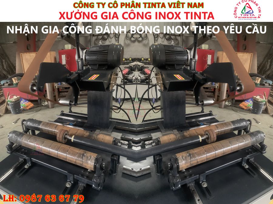 Inox TinTa provides reliable polishing services, creating high-quality stainless steel products that meet export and ISO standards.