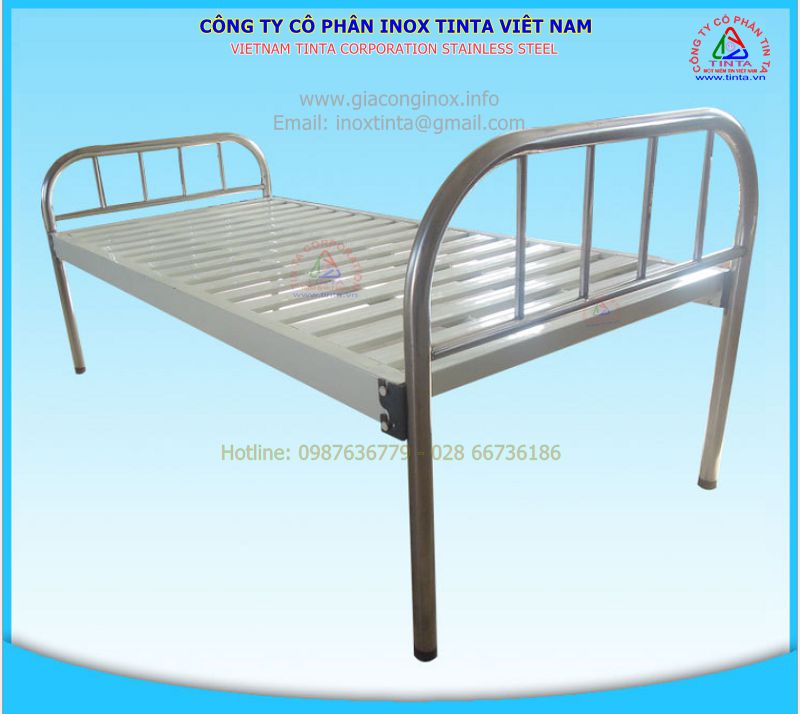 Đơn giá bán giường y tế inox sắt kết hợp có thể giao động từ 850.000 vnđ / 1 giường đến 950.000 vnđ / 1 giường.
