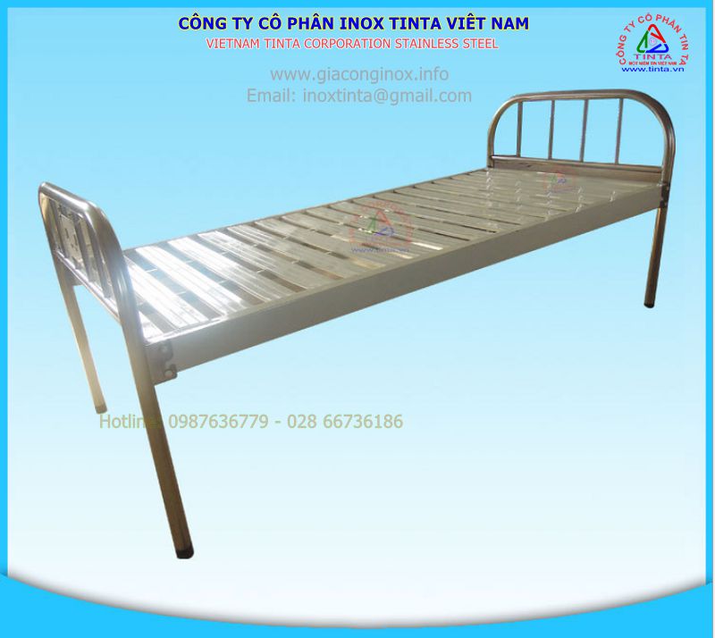 Đơn giá bán giường y tế inox sắt kết hợp có thể giao động từ 850.000 vnđ / 1 giường đến 950.000 vnđ / 1 giường.