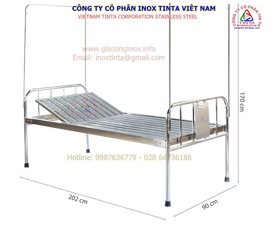 Giường inox cho bệnh nhân. Nhà sản xuất đồ nội thất bệnh viện tốt nhất trong ngành