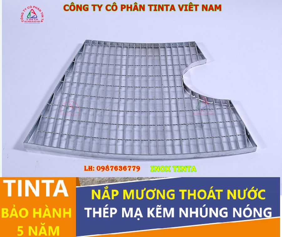 Nắp mương inox Tinta: Bền bỉ, đẹp mắt, chống gỉ sét. Đạt HCV ngành xây dựng, chuẩn ISO 9001, bảo hành lên đến 5 năm.