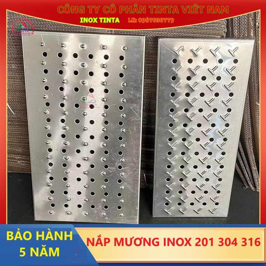 Nắp rãnh thoát nước công nghiệp inox 201, 304 316 cho dự án công trình