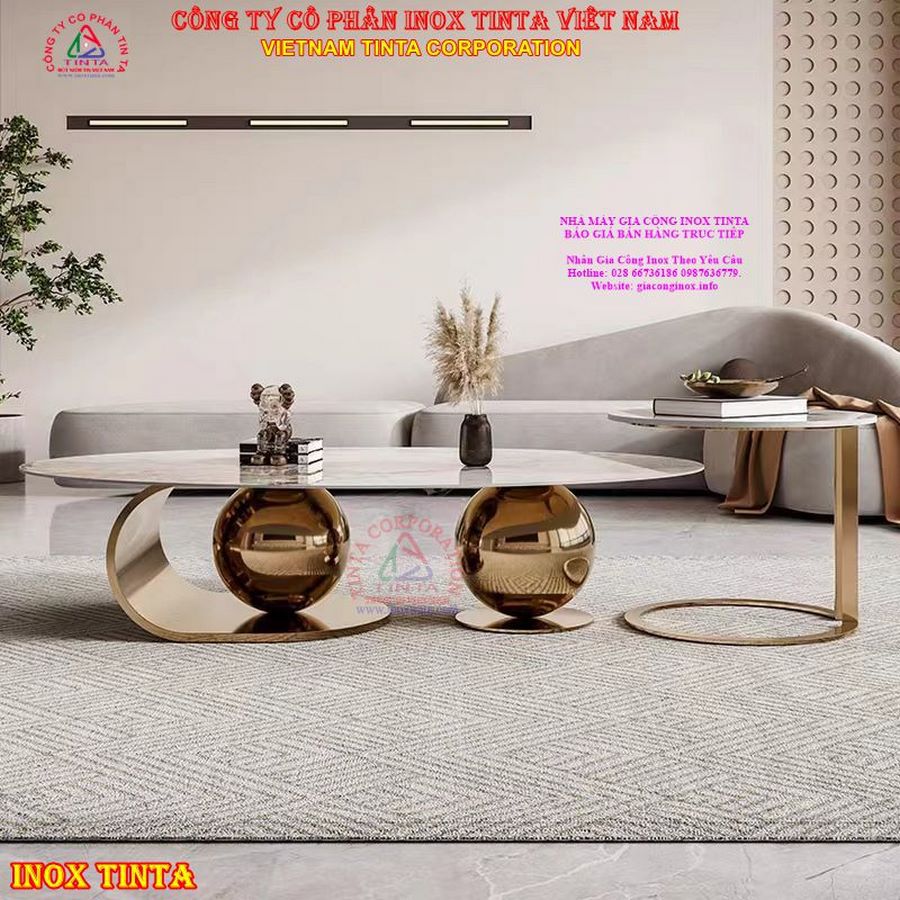 Thiết kế thi công nội ngoại thất các công trình dự án Villa, biệt thự cao cấp khách sạn 5 sao với xưởng gia công inox TinTa