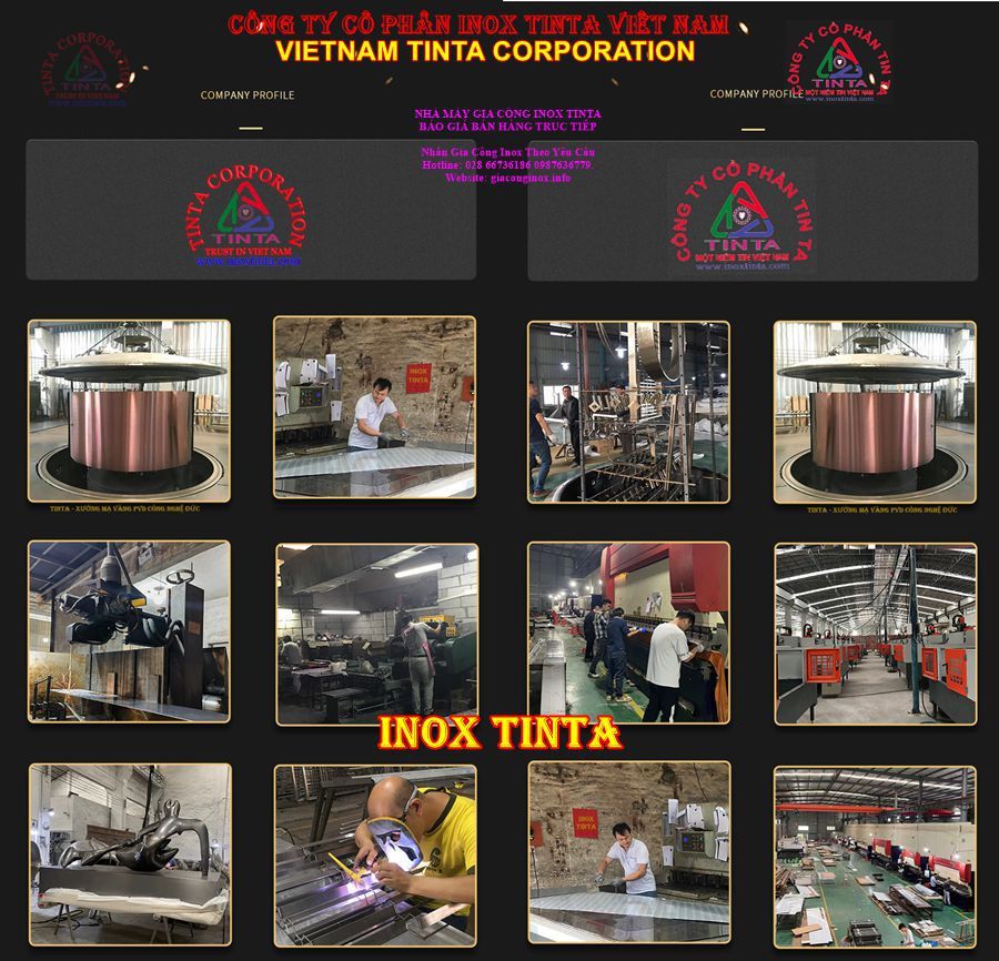 Nhà máy sản xuất gia công inox TinTa tại Lô 3 đường số 10, Khu Công Nghiệp Sóng Thần 1, Phường Dĩ An, Thành phố Dĩ An, Tỉnh Bình Dương