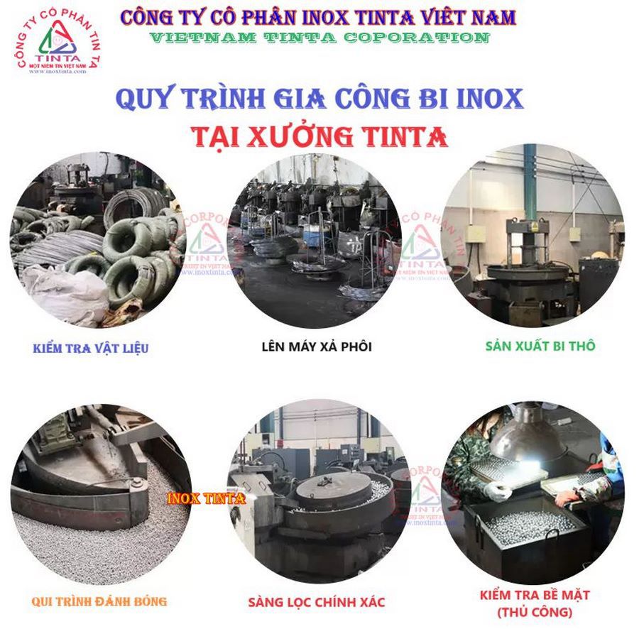Xưởng inox Tinta nhận gia công inox theo yêu cầu tại Bình Dương. Cập nhật bảng giá inox mới nhất: Bi inox giá 399.999 VND/kg, nhận gia công inox chất lượng, phục vụ tận tình.