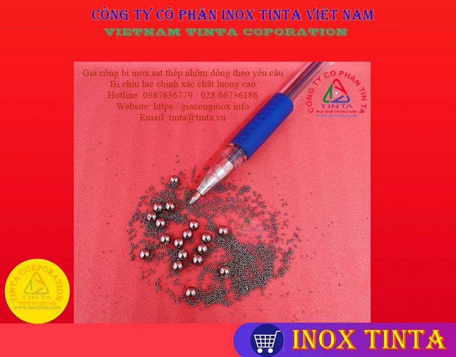 Sản phẩm của Xưởng Gia Công Inox TinTa từ bi chính xác cao 0.3 0.4 0.5 0.6 0.7 0.8 0.9 1.0 1.1 1.2 1.3 1.4 1.5 ~ đến 300 mm
