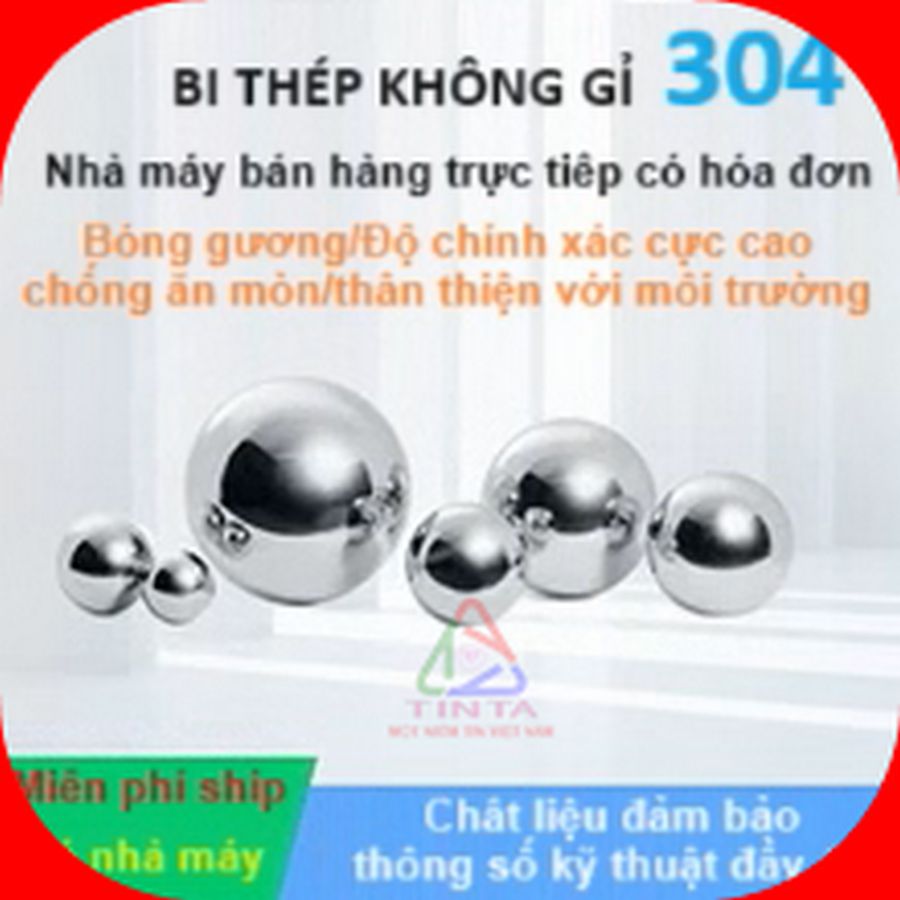 Xưởng gia công inox Tinta cung cấp bi inox 304, 304L, 316L, thép chịu lực HRC 62-65, với kích thước từ 1mm đến 300mm. Nhận gia công theo yêu cầu tại TP.HCM, Quận 1, Quận 3, Bình Dương.