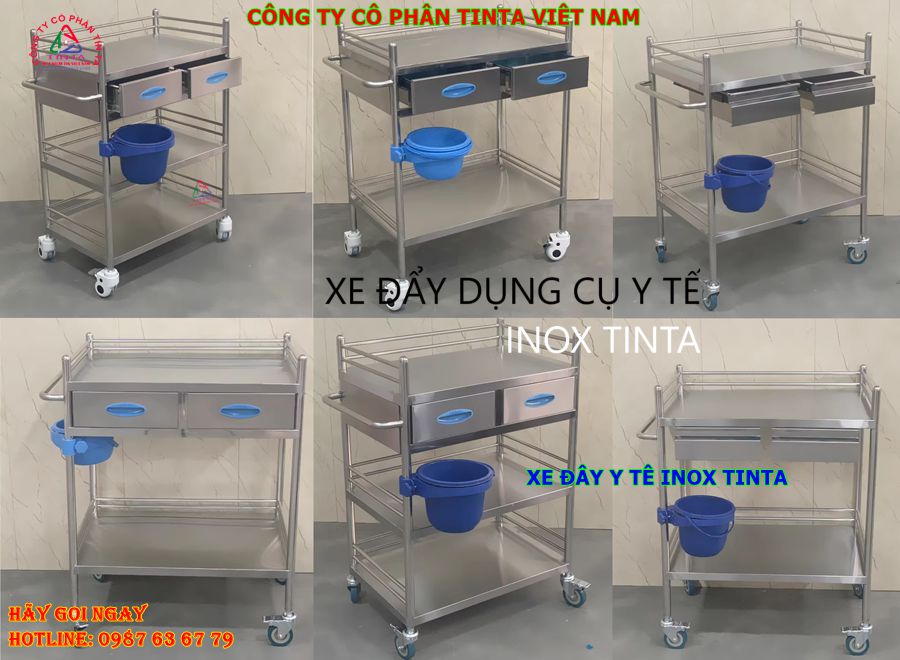 Gia công thiết bị inox TINTA phục vụ ngành thực phẩm, y tế, mỹ phẩm và dược phẩm.