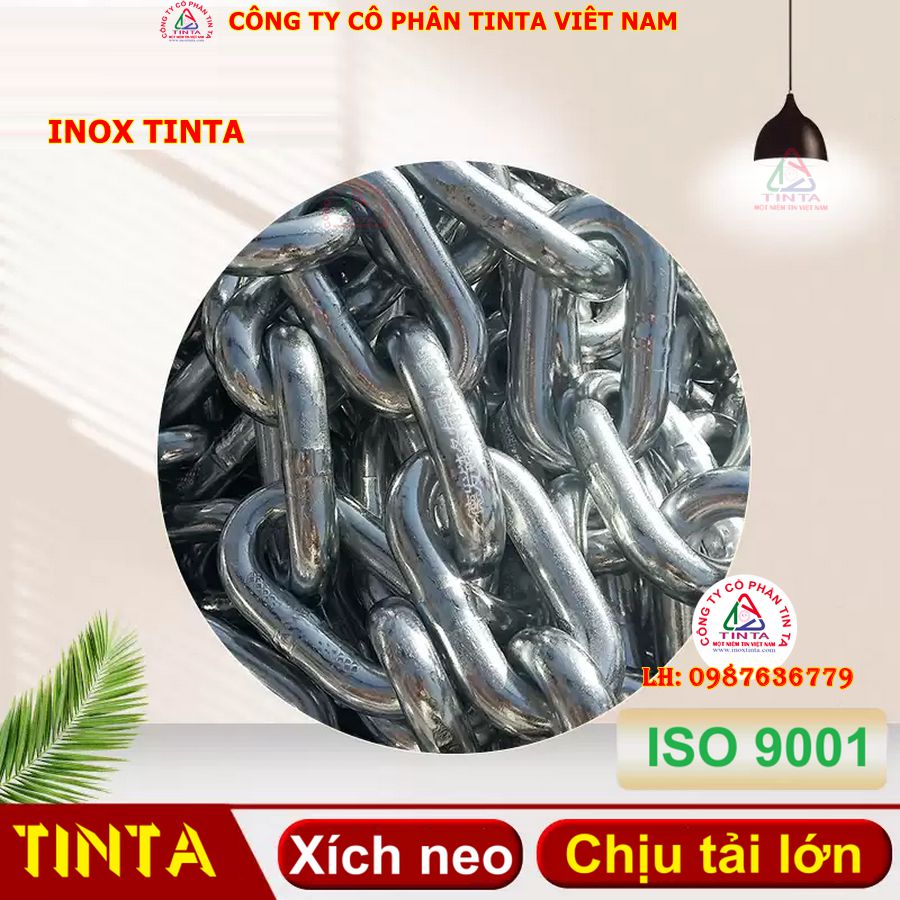 Dây xích inox đa năng, kích thước từ 1 mm đến 60 mm, gia công chính xác, đảm bảo độ bền và tính ứng dụng cao.