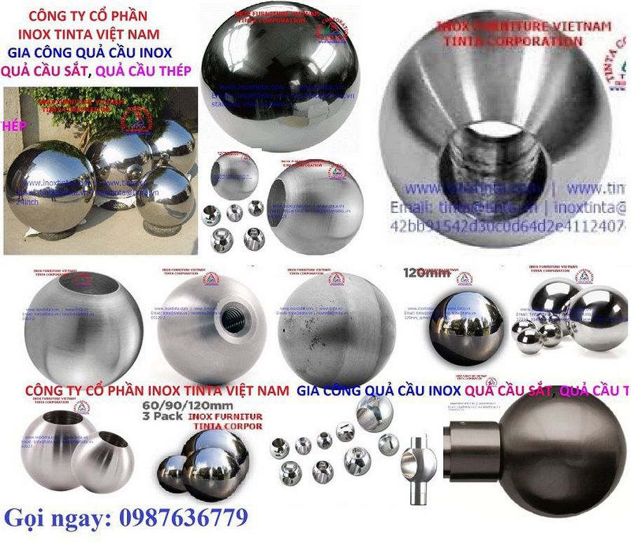Gia công quả cầu inox tại TINTA được thực hiện bởi đội ngũ kỹ thuật giàu kinh nghiệm, đảm bảo độ tròn đều, bề mặt sáng bóng và tính thẩm mỹ cao.