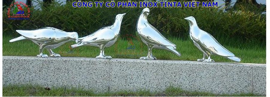 Chim bồ câu bằng inox 304 316 201 inox tinta gia công chim bồ câu làm bằng inox đúc xi mạ vàng