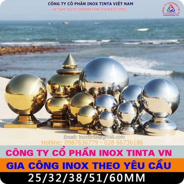 So sánh giá quả cầu inox 304 và các dòng inox khác