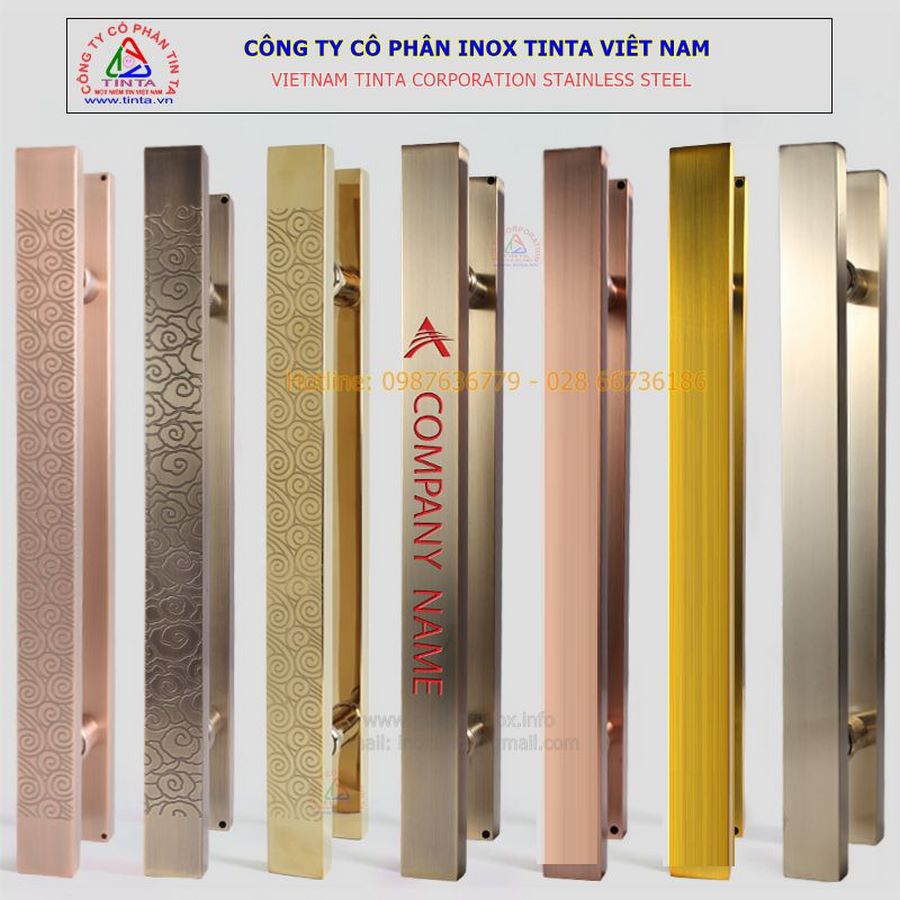 Inox vàng xước hairline. Lợi ích inox vàng xước hairline mang lại cho nội ngoại thất đẳng cấp cao