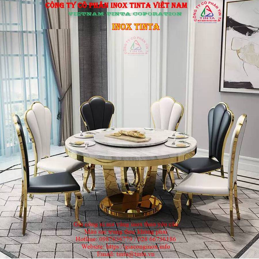 Tinta - Xưởng gia công inox PVD TPHCM, Tây Ninh, Tiền Giang. Xi mạ inox màu vàng gold, uy tín, chất lượng cao, giá từ 777,777 VND. Liên hệ ngay!