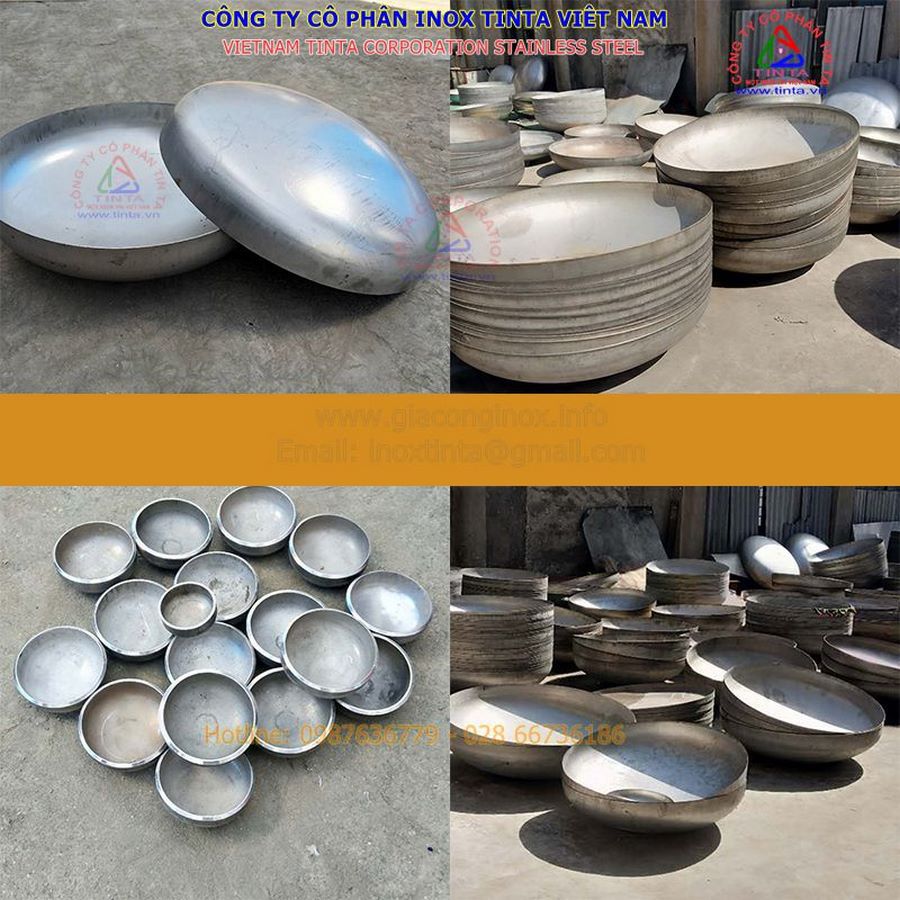 Quả cầu inox hình elip. Nửa quả cầu hình elip và hình bán cầu gia công theo yêu cầu Nếu bạn không hài lòng trong vòng 7 ngày sau khi nhận hàng đã mua bạn có thể yêu cầu đổi trả