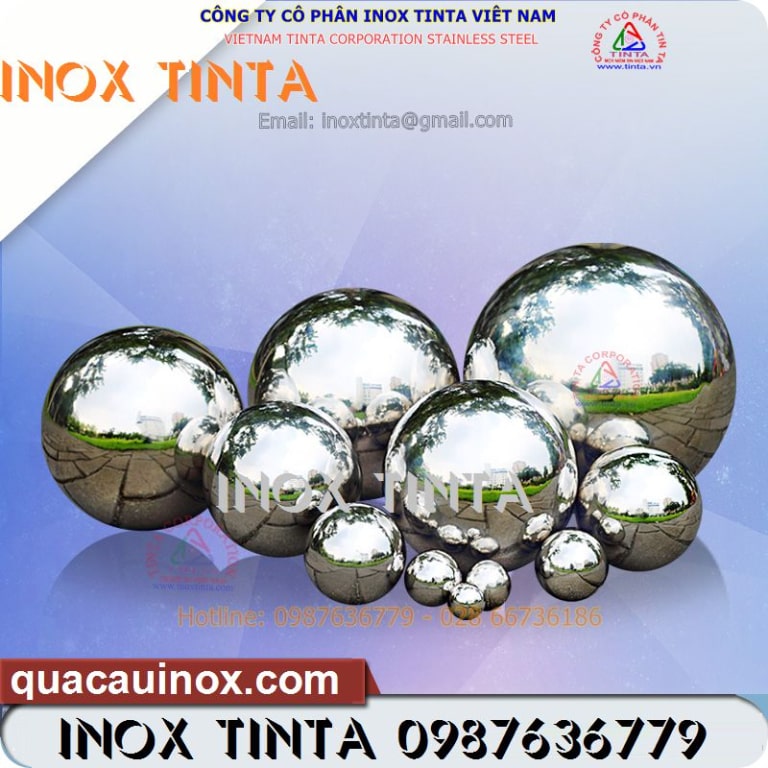 Gia công quả cầu inox trang trí theo yêu cầu