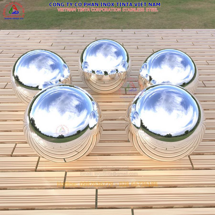 Quả cầu inox trang trí giá rẻ mọi kích thước từ phi 7 8 9 10 12 14 10 16 20 25 30 35 40 mm