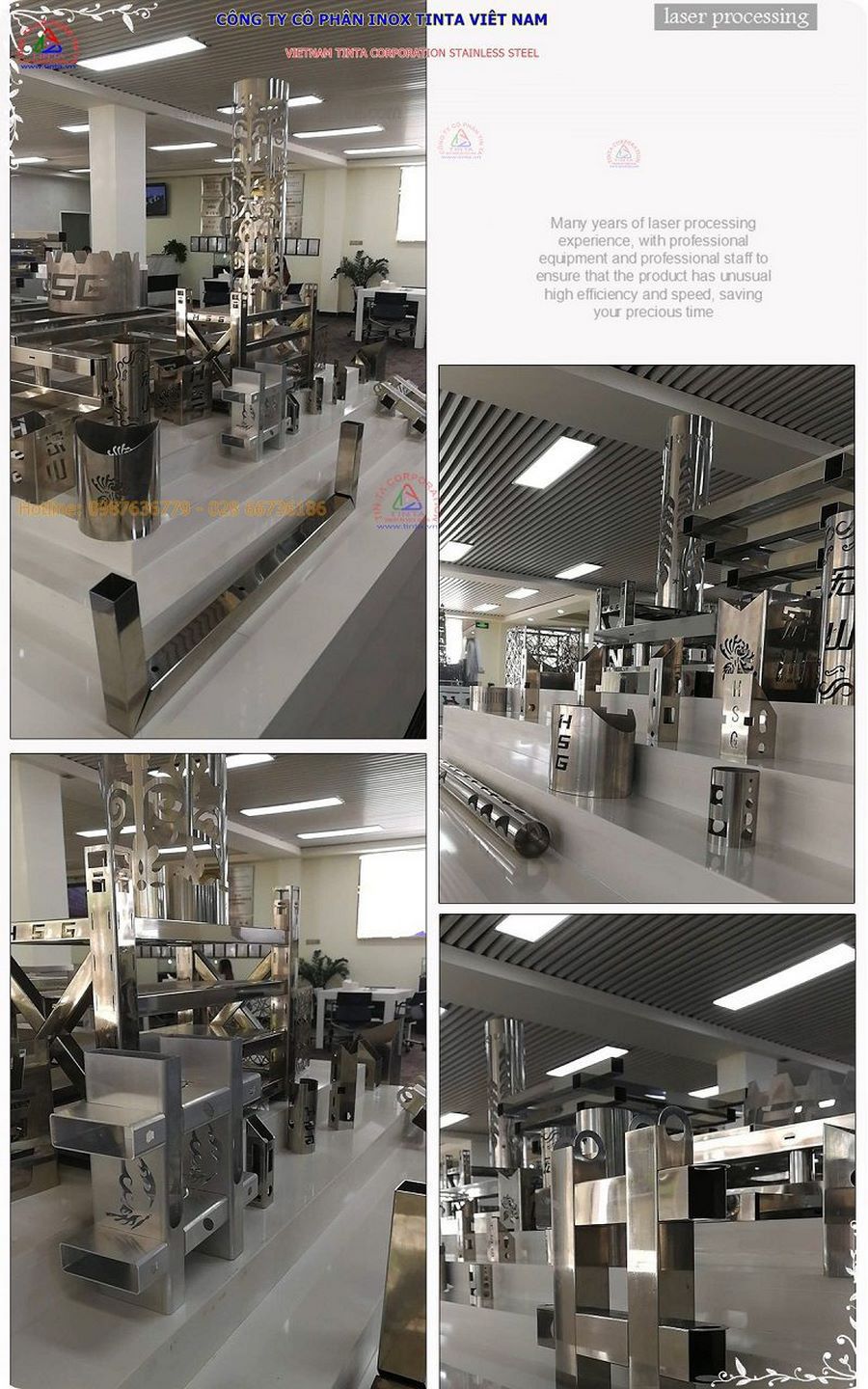 Dịch vụ gia công inox theo yêu cầu, theo bản vẽ của công ty hoặc theo các mẫu thiết kế