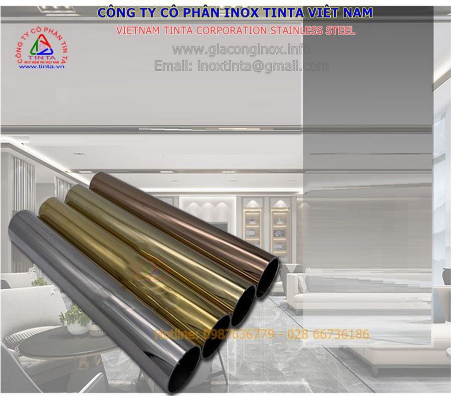Gia công inox theo yêu cầu tại Quận 5, Quận 7, Biên Hòa, xưởng Tinta cung cấp ống thép không gỉ SUS 304, đánh bóng inox, giá chỉ 66,666 VND.