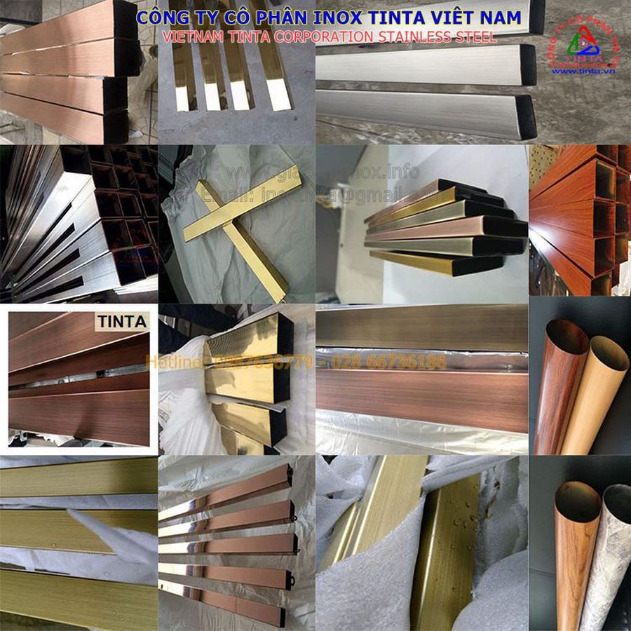 Gia công inox 304, xi mạ inox PVD bền màu tại Quận Bình Thạnh, TP.HCM. Cung cấp inox màu vàng gold sang trọng. Giá chỉ từ 66,666 VND!