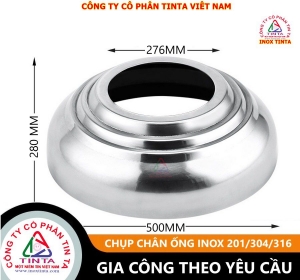 bán chụp đầu ống inox phi 230 250 nhà máy lớn nhất miền nam