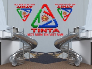 Inox TinTa gia công cầu tuột inox bền đẹp, an toàn cho bé chơi